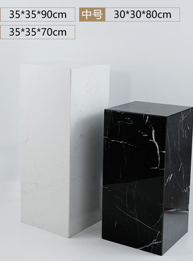 可定制 大理石底座基座大型落地雕塑摆台展示酒店摆件装饰品现代