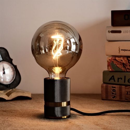 网红暖光爱迪生灯泡E27螺口调光LED无频闪护眼调光灯烟灰色氛围灯