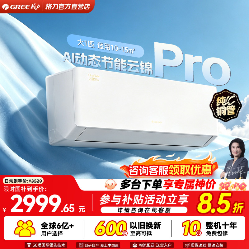 格力新1级冷暖变频挂机空调