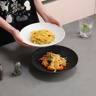 盘子陶瓷菜盘家用2025新款 餐盘 粗陶盘子釉下彩盘子日式 餐具日式
