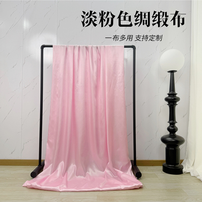 淡粉色绸布绸缎布料礼盒