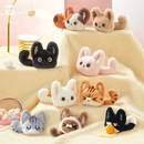 设绘人小猫咪挂件原创猫头玩偶毛绒挂饰包包公仔挂件生日礼物圣诞