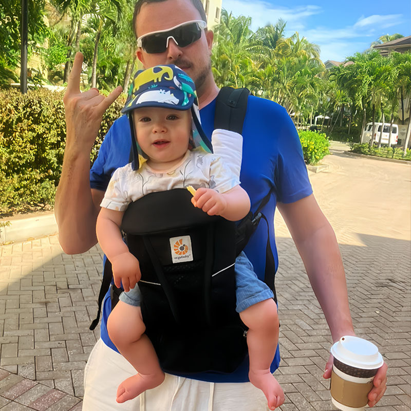 ergo婴儿背带前抱式小月龄腰凳夏季外出简易二背宝宝多功能狗轻便