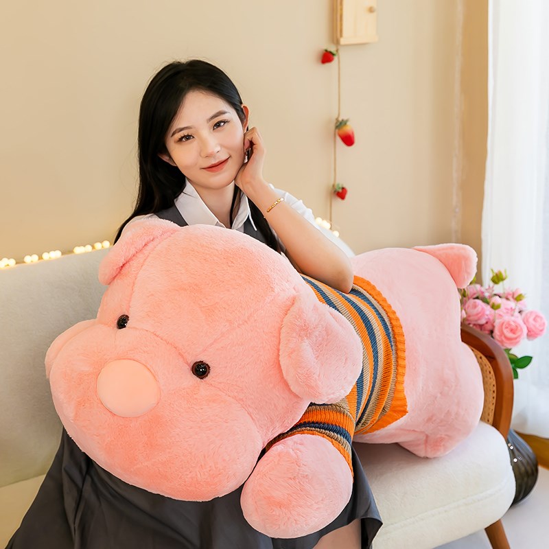 趴趴狗玩偶大号男生睡觉抱枕可拆洗夹腿长条布娃娃毛衣狗公仔礼物