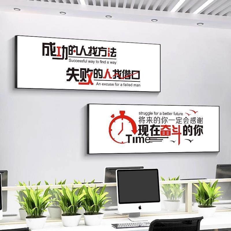 网际网路科技公司装饰画企业文化墙画会议室壁画办公室励志挂画