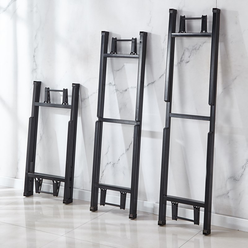 加厚桌子腿支架长方形折叠桌架子支撑架桌脚简易加厚铁艺弹簧桌腿