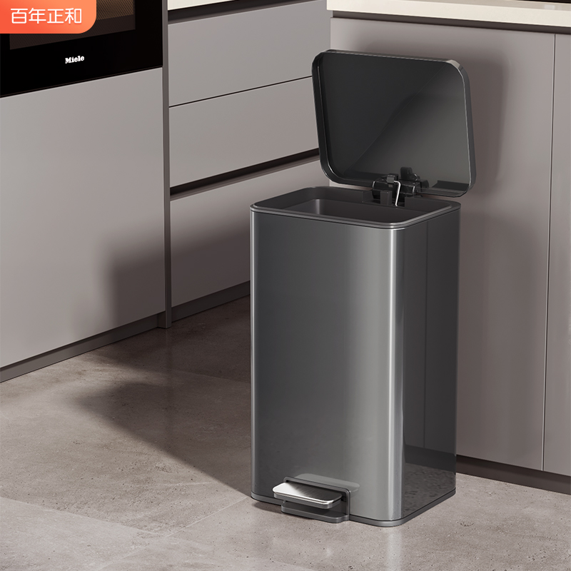厨房垃圾桶家用不锈钢客厅脚踏式卫生间厕所脚踩带盖大号大容量筒