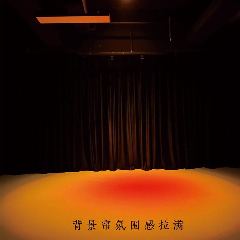 黑色窗帘舞蹈室绒布舞台幕布帘拍摄直播拍照吸光帘子遮光窗帘
