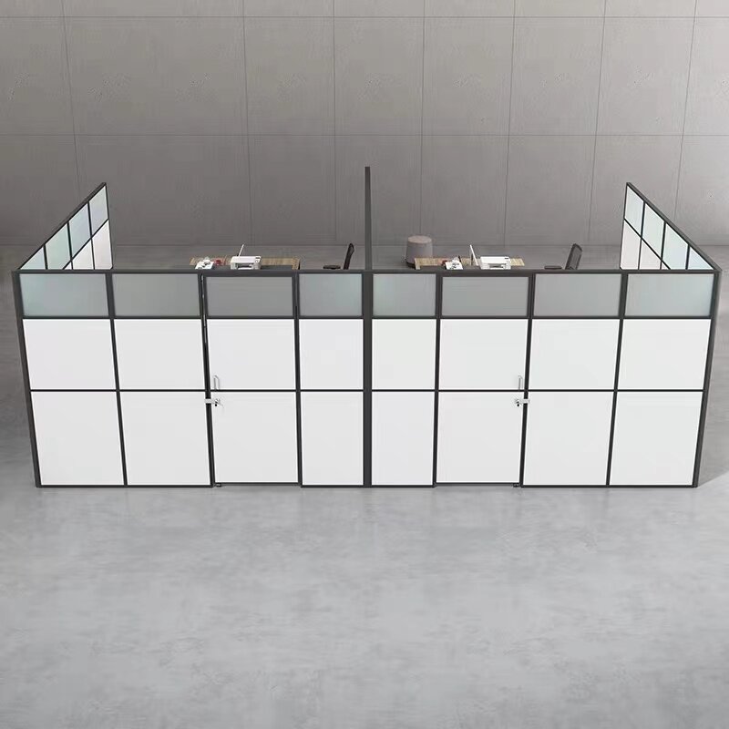 办公室移动屏风隔断工厂车间活动屏风挡板仓库简易固定隔板墙带门