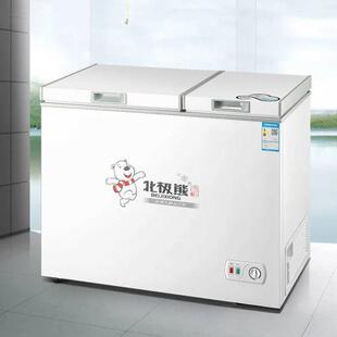 北极熊小冰柜家用冷柜小型双门双温商用租房冰箱冷冻冷藏一件包邮