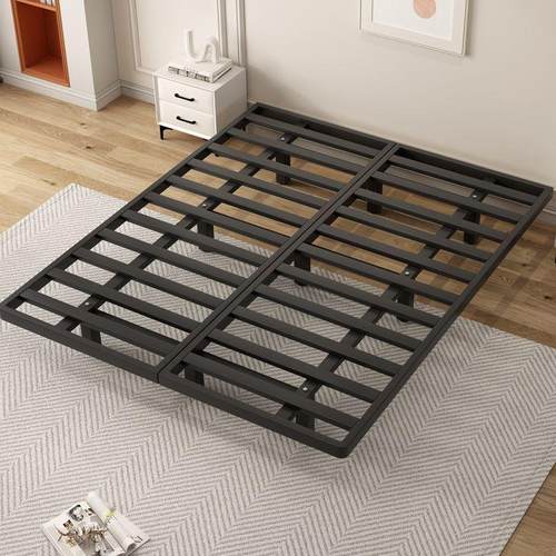 悬浮床现代简约无床头铁架钢架铁艺主卧双人床榻榻米排骨架悬空床