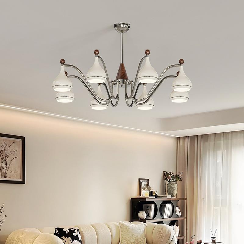 中古风客厅灯吊灯法式奶油复古氛围感设计卧室灯led灯具书房餐厅