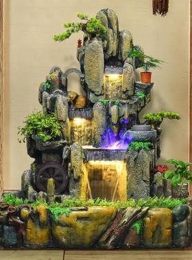 送礼田园流水假山风水轮喷泉大鱼池鱼缸客厅阳台玄关花园庭院摆件