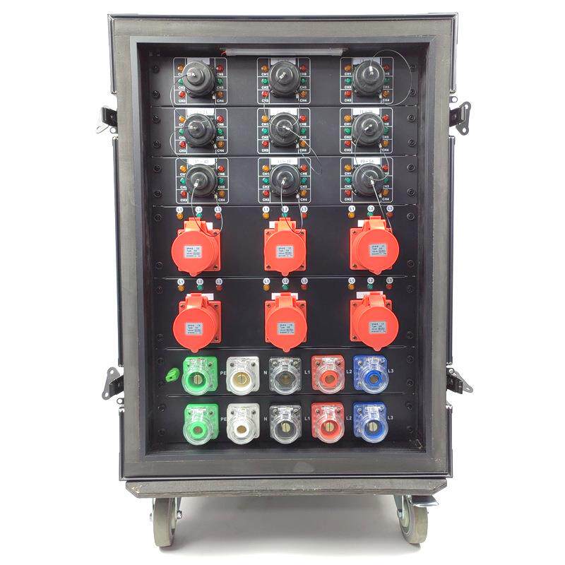 60路电源直通箱舞台灯光表演租赁配电柜配电箱移动电箱演出飞行箱
