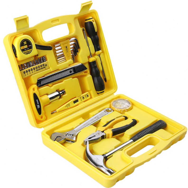 家用波斯套组9五金工具  件S35内六角B-羊角锤活工具10 285扳手8