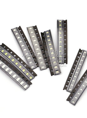 贴片LED 0402 0603 0805 1206红黄蓝绿白色灯 二极管灯珠高亮发光