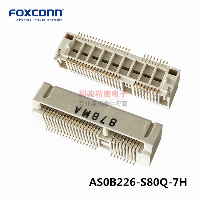 Foxconn原装AS0B226-S80Q-7H内存卡槽  MINI PCI-E 52P H=8.0现货