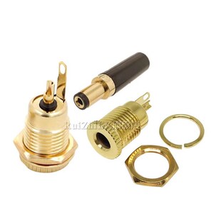 2.5插头带线 5.5 全铜耐高温DC5.5 2.1mm金属镀金电源插座连接线