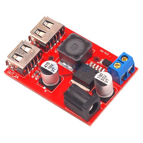 9V/12V/24V/36V转5V降压模块DC-DC车载充电太阳能3A稳压电源模块