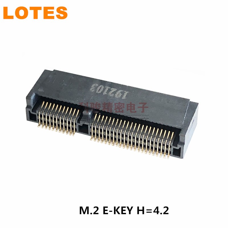 LOTES连接器APCI0108-P001A M.2 NGFF插座 E KEY 67P H=4.2现货