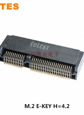 LOTES连接器APCI0108-P001A M.2 NGFF插座 E KEY 67P H=4.2现货