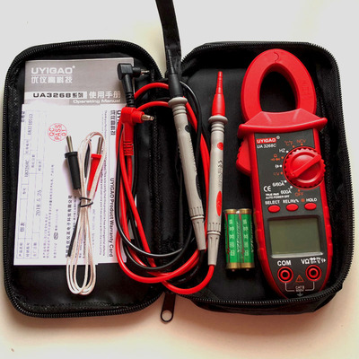 可携式多功能万用电表UA3268C制冷交流钳表 温度电容频率背光灯NC