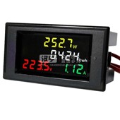 100A电流功率表 多功能电力监测仪 220V交流数字电压表 LCD液晶屏