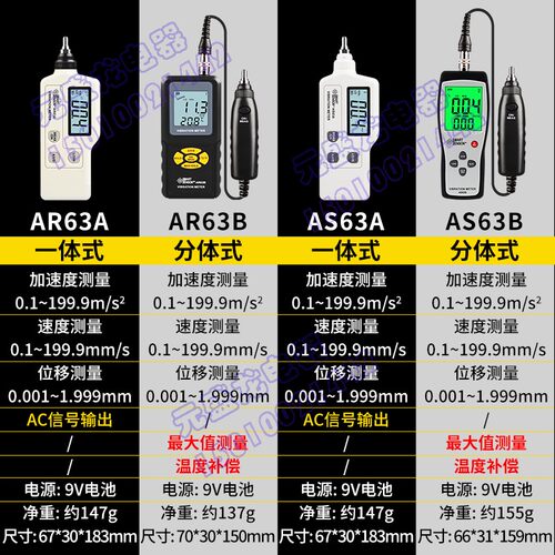 希玛AR63A/AS63A便携式高精度数字测振仪测振笔手持一体式测振仪