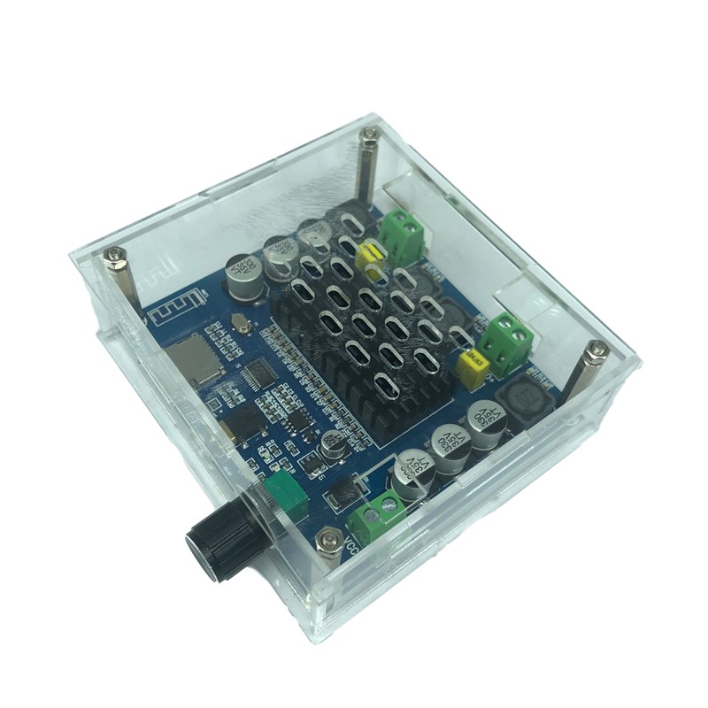 数字蓝牙功放板超远距离支持AUX板载电位器TDA7498双100W+外壳