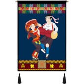 瑶族广西少数民族布艺挂画酒店民宿学校装 饰布画挂布挂毯