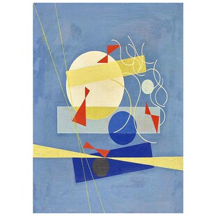 抽象几何图案纯手绘油画克莱因蓝客厅装饰画创意肌理玄关挂画