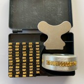 自动连续封口生产日期通用 印字轮 9型铜字盒字粒盒