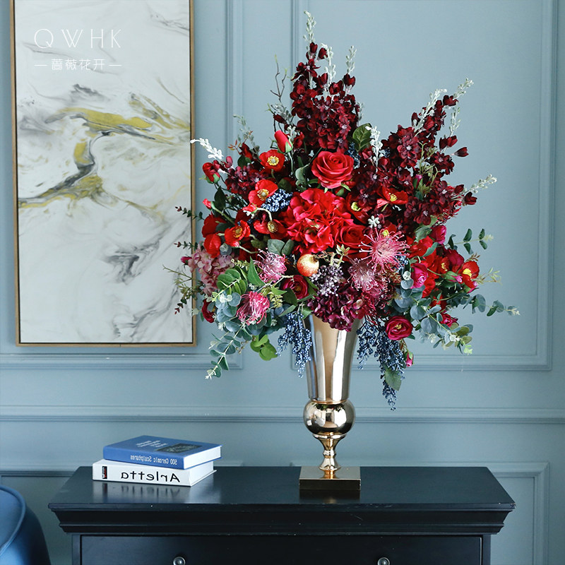 自然风档假仿真客厅桌面摆设酒店大堂瓶插软装饰品,家居饰品,仿真花/假花,淘宝优惠券,粉丝福利购,淘宝优惠卷