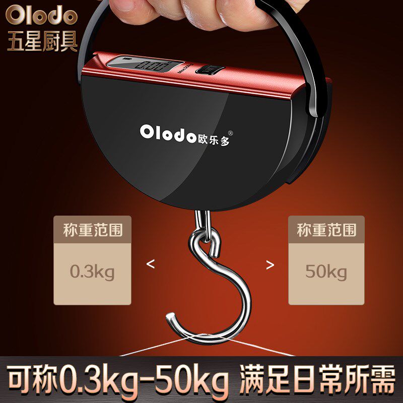 买菜秤电子秤精度勾称小型钓鱼吊称式行李箱称重器