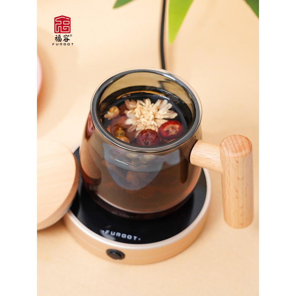 福容保温座茶杯热恒温宝杯子底玻璃水加热器XHU暖杯垫杯茶壶加底图片