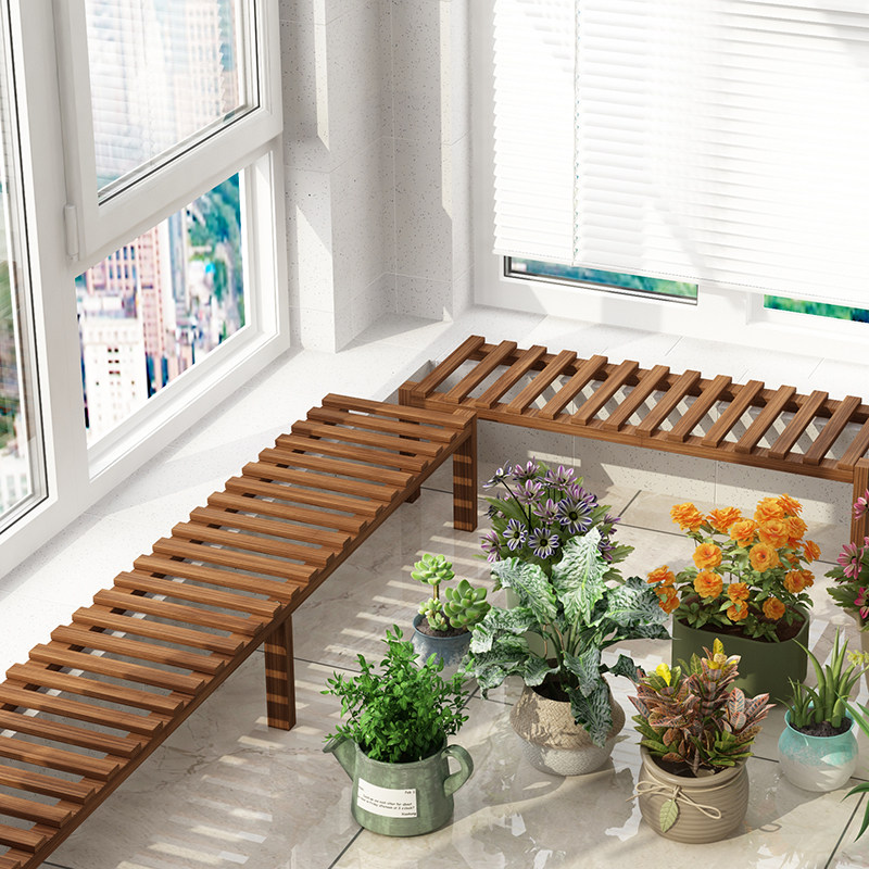 定制做架子阳台窗台沿窄加宽实木单一层落地式阳台室内多肉盆架,住宅家具,花架/花几,淘宝优惠券,粉丝福利购,淘宝优惠卷