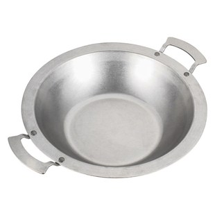 加厚鸳鸯火锅盆商用经典复古做旧老火锅锅具粘锅定制