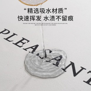 高级感硅藻泥吸水长条防滑脚垫家用耐脏门口地毯 卡通厨房地垫新款