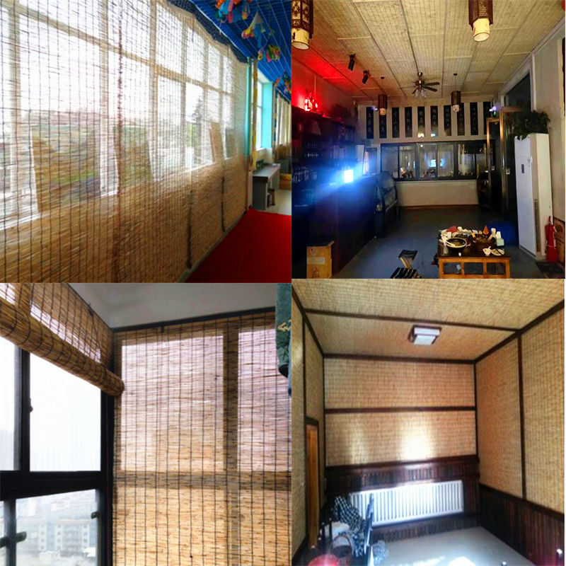 芦苇帘子草帘子遮光遮阳竹帘卷帘隔断门帘饭店茶室阳台装饰窗帘