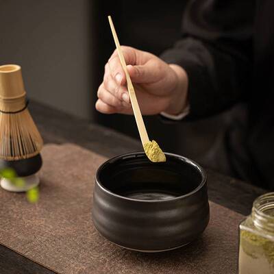 日式复古陶瓷抹茶碗竹茶筅套装茶百戏茶点茶工具点茶器具茶道工具