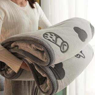 毛毯加厚珊瑚绒毯子铺床法兰绒床单加绒空调毯办公室午睡毛绒盖毯