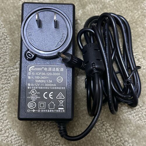 盈源ICP36-120-3000原装12V3A小口电脑充电器电源适配器3.5*1.35