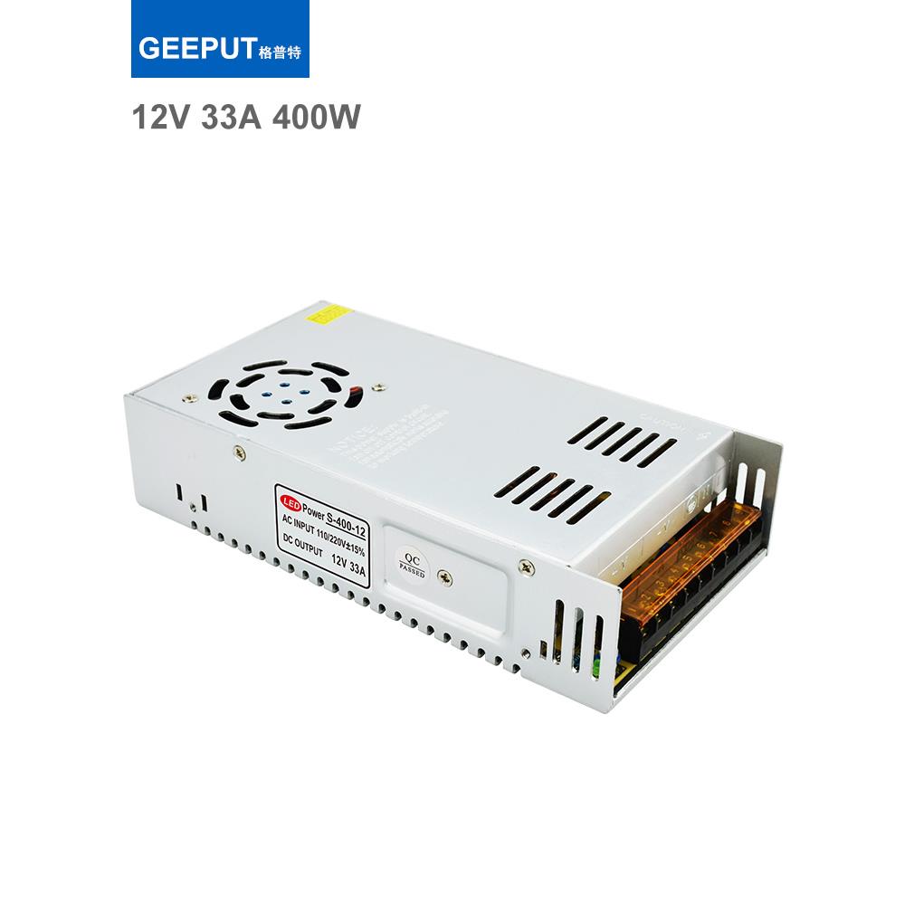 LED开关电源12V 33A 400W灯带灯条灯箱监控集中供电源变压器直流