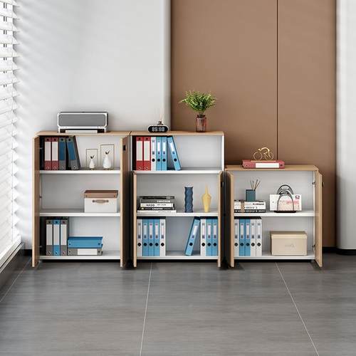 办公室件文SJRG-AG-柜矮柜储物柜木质隔断文件柜子密带料码锁档案