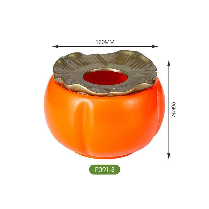 花盆仿陶瓷盆仿柿子装饰花瓶密封糖罐喜庆柿柿如意盆新中式塑料,家居饰品,桌面摆件,淘宝优惠券,粉丝福利购,淘宝优惠卷