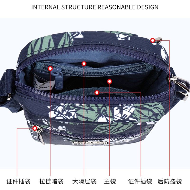 2021新款百搭斜挎包女小包迷你单I肩帆布包中年妈妈手机包