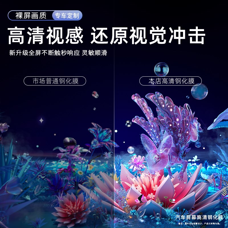 适用于长安深蓝S07中控导航屏幕钢化膜汽车内饰保护贴膜改装配件