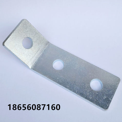 C型钢连接件 抗震支架配件 C型钢135度3孔L型连接片 光伏支架配件