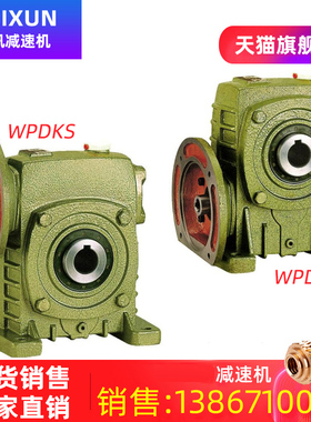 WPDKS蜗轮蜗杆减速机WPDKA涡轮变速器 立式齿轮箱铜蜗轮