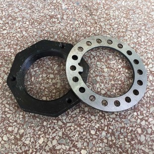 挖机配件 新源65 9T胶轮式 双驱前桥外半轴套管螺母及垫片 75W